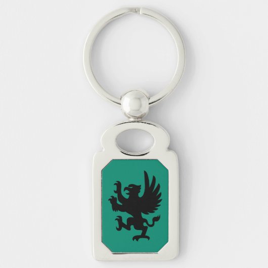 Porte-clés Heraldic Griffin Silhouette Porte - clé (Devant)