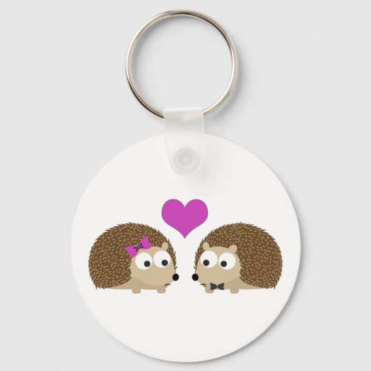 Porte-clés Hérisson amoureux (Recto)