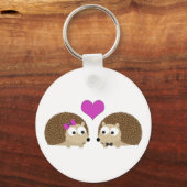Porte-clés Hérisson amoureux (Recto)