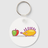 Porte-clés Hérisson Et Pomme (Recto)