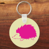 Porte-clés Hérisson rose chaud (Recto)