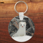 Porte-clés Hermine blanche (Recto)