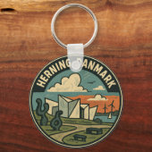 Porte-clés Herning Danemark Art Moderne (Verso)