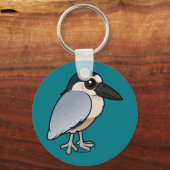 Porte-clés Héron à bec de bateau Birdorable (Recto)