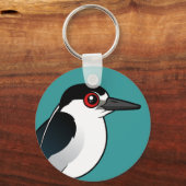 Porte-clés Héron de nuit à couronne noire (Recto)