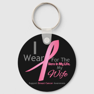 Porte-clés Héros de cancer du sein - épouse