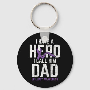 Porte-clés Héros Papa Epilepsy Sensibilisation Epilepsie Pati