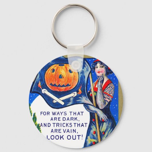 Porte-clés Heure d'Halloween tombée (Recto)