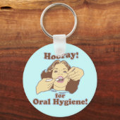 Porte-clés Heure pour l'Hygiène Orale Retro (Recto)