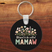 Porte-clés Heureuse d'être appelée Mamaw (Verso)