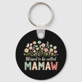Porte-clés Heureuse d'être appelée Mamaw (Verso)
