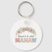 Porte-clés Heureuse d'être appelée Mamaw (Verso)
