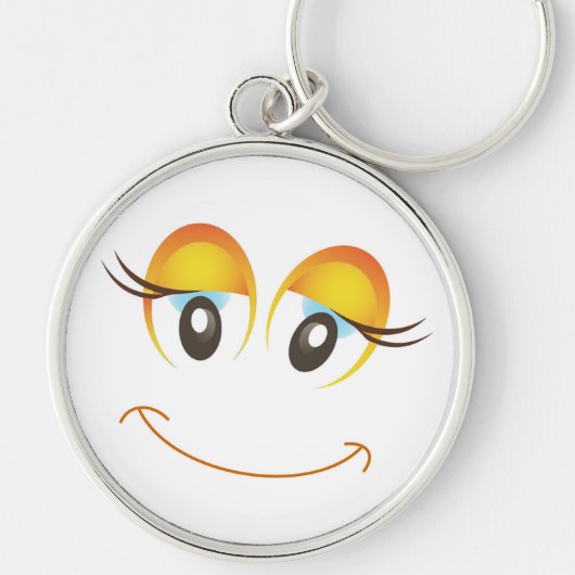 PORTE-CLÉS HEUREUSE FILLE FACE (Devant)