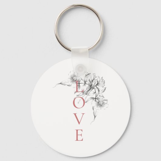 Porte-clés Heureuse Sainte-Valentin 2023 - L'amour est l'amou (Recto)