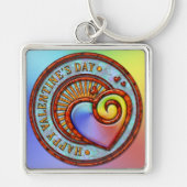 Porte-clés Heureuse Sainte-Valentin 2A Porte - clé (Devant)