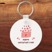 Porte-clés Heureuse Sainte-Valentin - Coeurs rouges - Images (Recto)