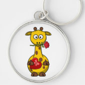 PORTE-CLÉS "HEUREUSE SAINTE-VALENTIN" GIRAFFE (Devant)