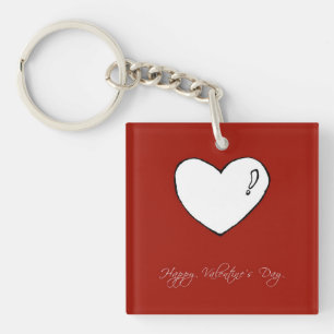 Porte-clés Heureuse Sainte-Valentin (personnalisable)