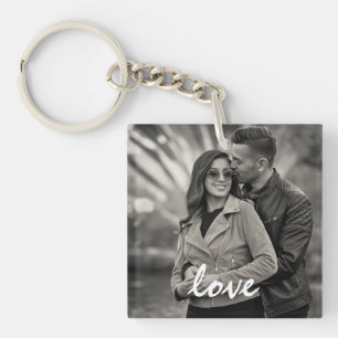 Porte-clés Heureuse Sainte-Valentin photo et texte personnali
