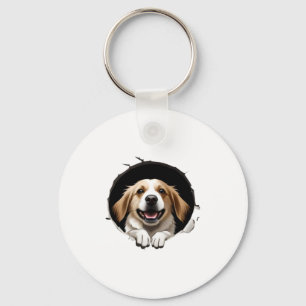 Porte-clés Heureux chien