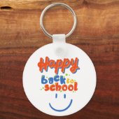 PORTE-CLÉS HEUREUX DE RETOUR À L'ÉCOLE (Recto)