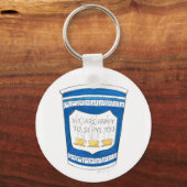 Porte-clés Heureux de vous servir grec Diner Coffee Cup Porte (Recto)