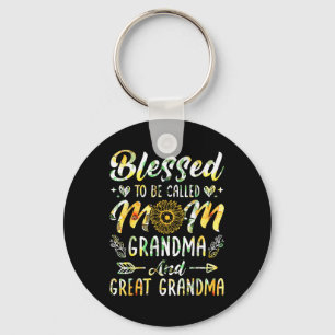 Porte-clés Heureux D'Être Appelé Maman Grand-Mère Grand Grand