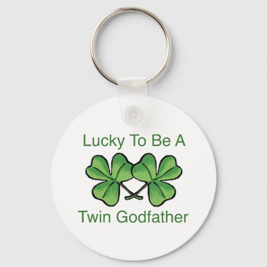 Porte-clés Heureux D'Être Un Parrain À Deux (Recto)