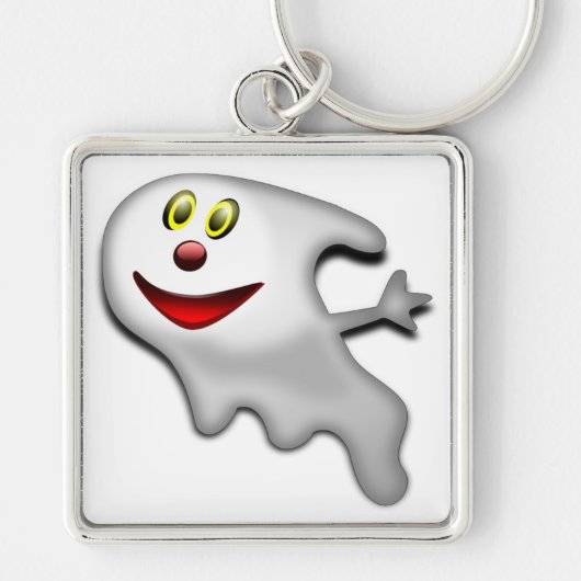 PORTE-CLÉS "HEUREUX HALLOWEEN" GHOST (Devant)
