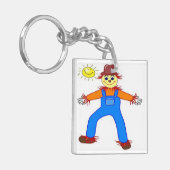 PORTE-CLÉS "HEUREUX HALLOWEEN" SCARECROW (Devant gauche)