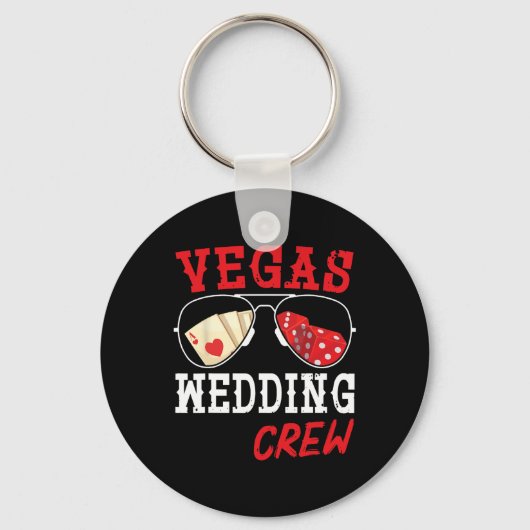 Porte-clés Heureux Mariée Mari Époux Et Femme Vegas Mariage (Recto)