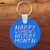 PORTE-CLÉS HEUREUX MOIS D'HISTOIRE DES FEMMES (Recto)