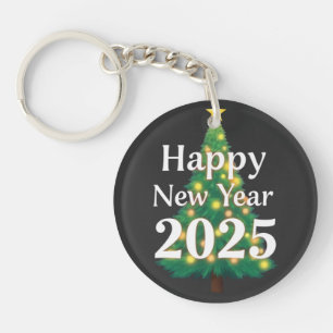 Porte-clés heureux nouvel an 2025