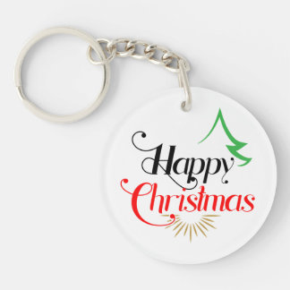 Porte-clés heureux porte - clé de noël