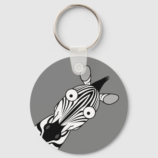 PORTE-CLÉS HEUREUX PORTE - CLÉ ZEBRA (Recto)