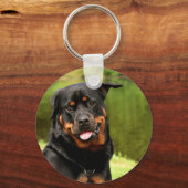Porte-clés Heureux Rottweiler (Recto)