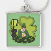 PORTE-CLÉS "HEUREUX ST. JOUR DE PATRICK" LEPRECHAUN (Devant)