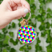 PORTE-CLÉS HEXAGONS COLORÉS (Main)