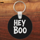 Porte-clés Hey Boo Funny Halloween Fantôme (Recto)