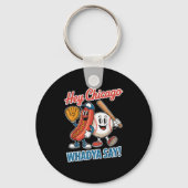 Porte-clés Hey Chicago Whadya Dites Funny Baseball Hot Chien (Recto)