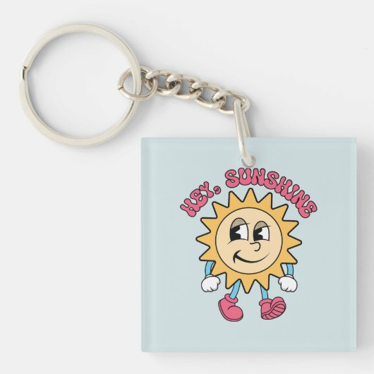 Porte-clés Hey, Sunshine - Vibes d'été (Devant)