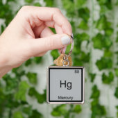 Porte-clés Hg - Mercure Funny Chimie Élément Symbole Tee (main)