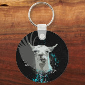 Porte-clés hi-fi llama. (Recto)