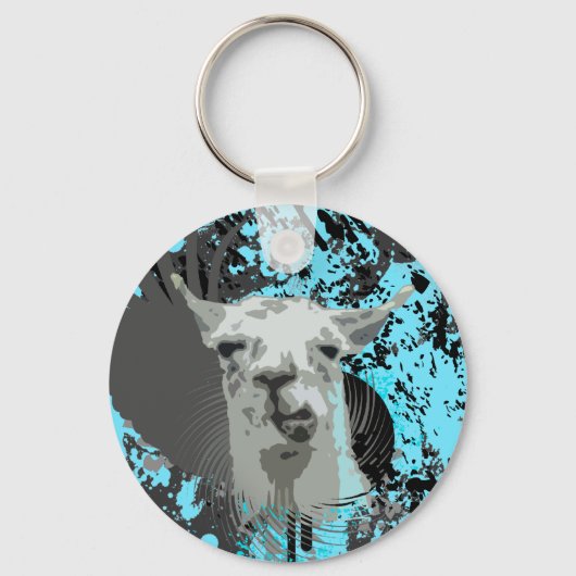 Porte-clés hi-fi llama. (Recto)