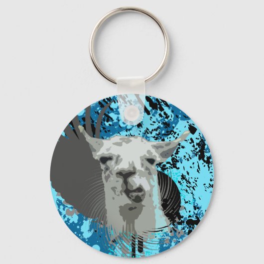 Porte-clés hi-fi llama. (Recto)