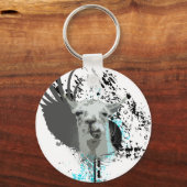 Porte-clés hi-fi llama. (Recto)