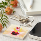 Porte-clés hibiscus (Devant Droit)