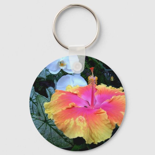 Porte-clés hibiscus (Recto)