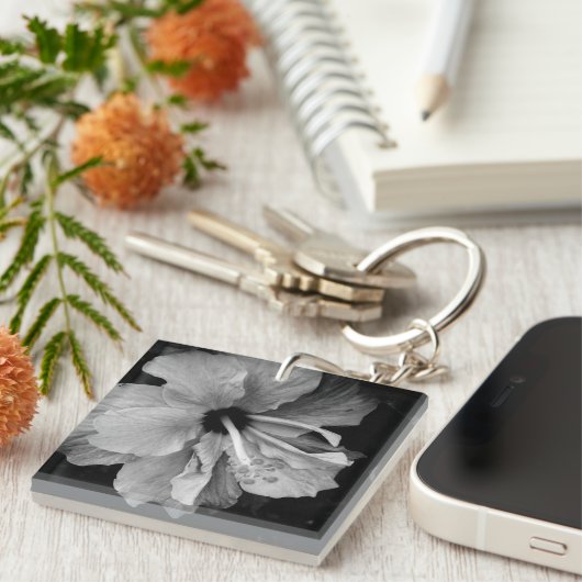 Porte-clés hibiscus (Devant Droit)