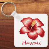 Porte-clés hibiscus d'Orange (Recto)